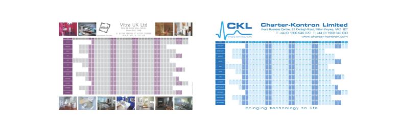 Custom wall planners Laser Media Supplies